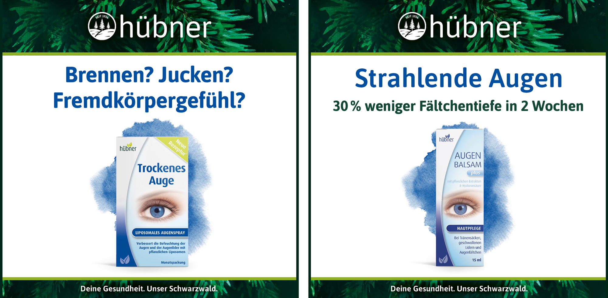 Hübner Augenspray und Augenbalsam